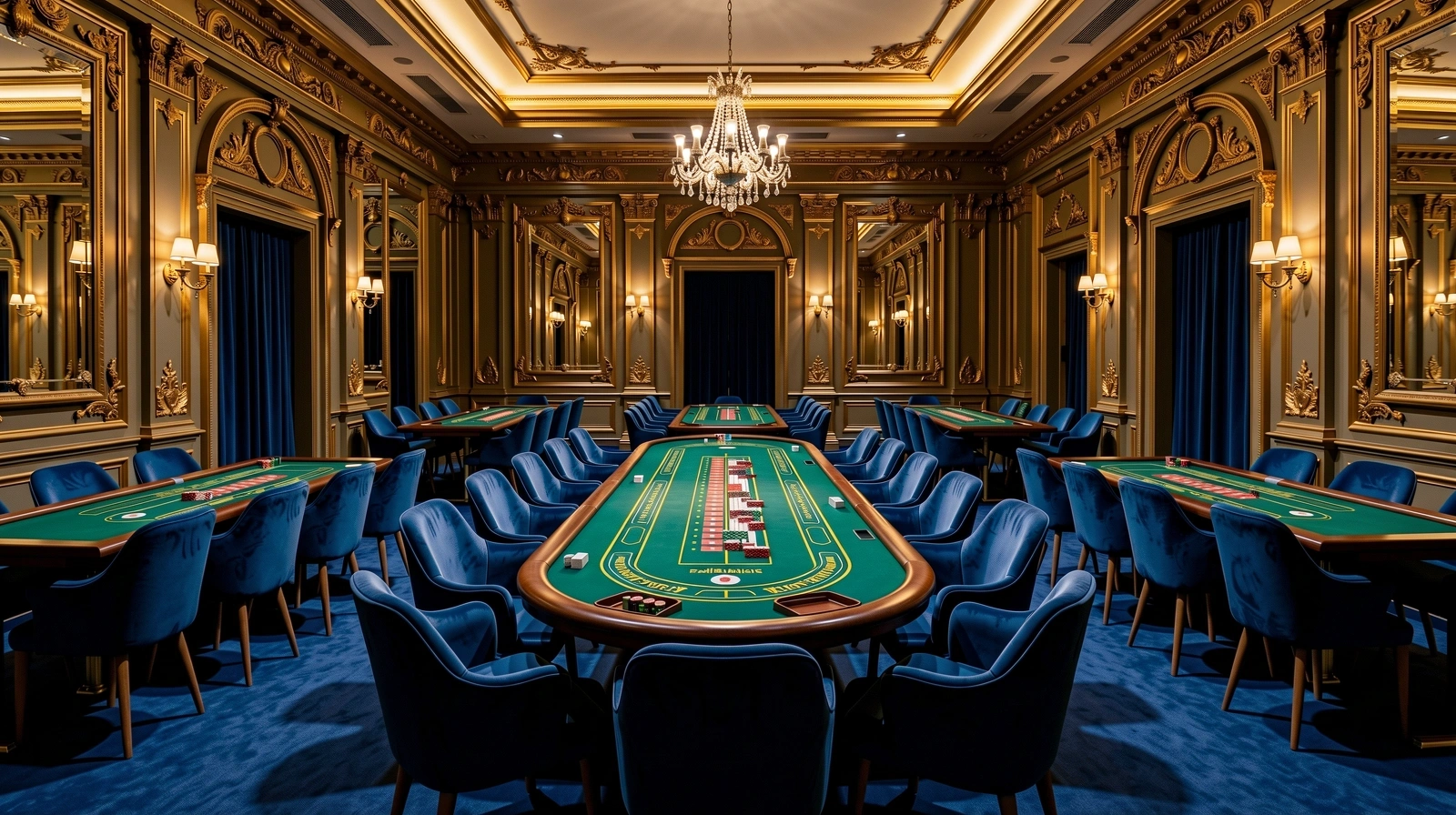 Ambiente de casino de lujo
