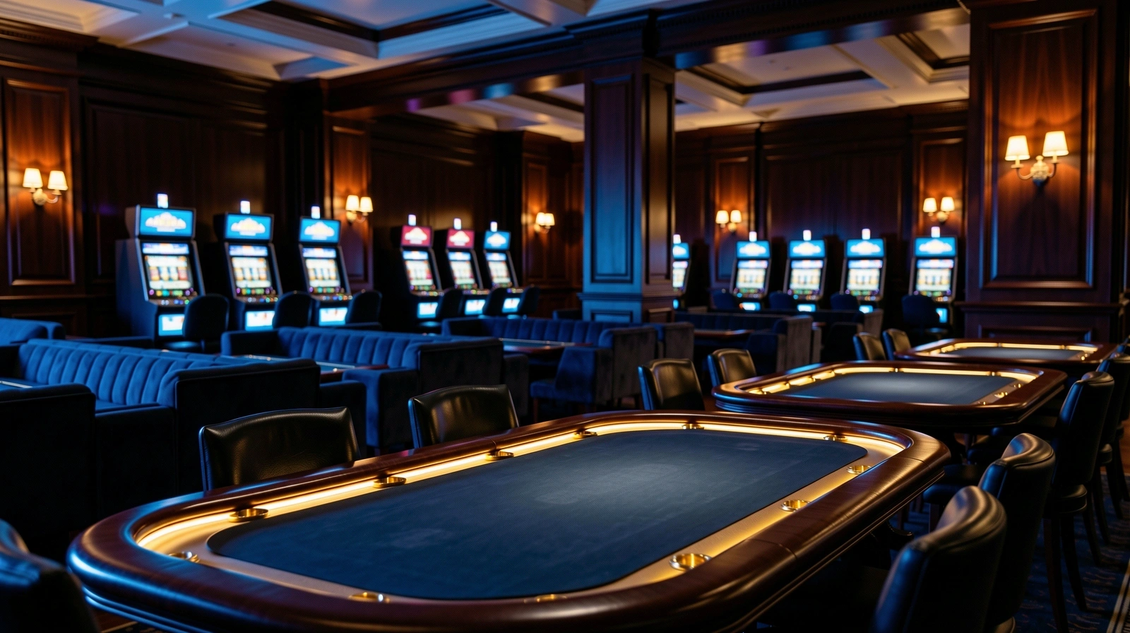 Interior de casino de lujo en Buenos Aires